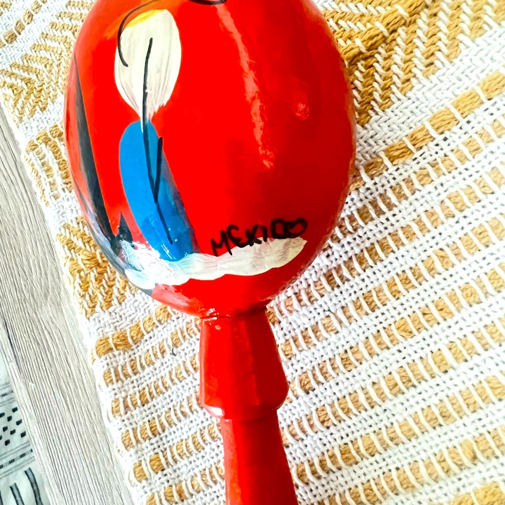 Mexican handmade wood maraca